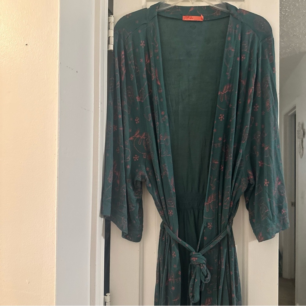 Prana Heavenly Christmas Sloth Robe Size S - Picture 9 of 11